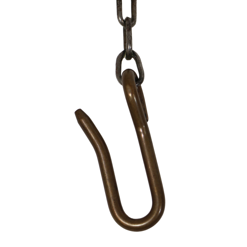 Whistle, Brass, with Chain and Hook