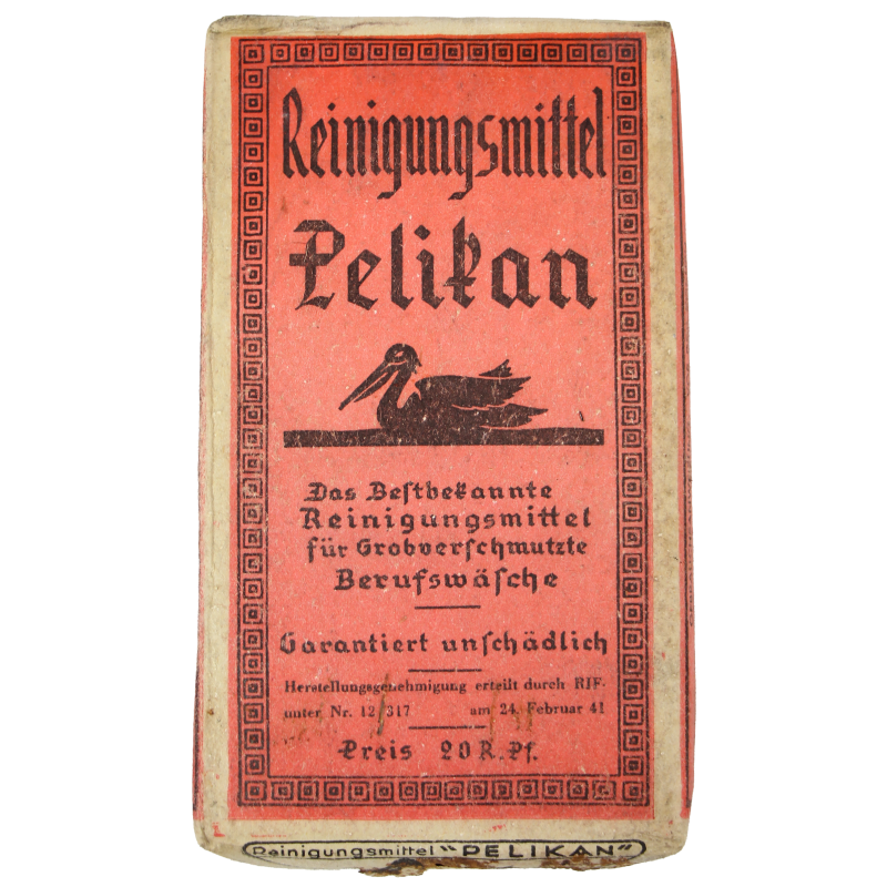 Paquet de lessive allemande, Pelikan, 1941, intact