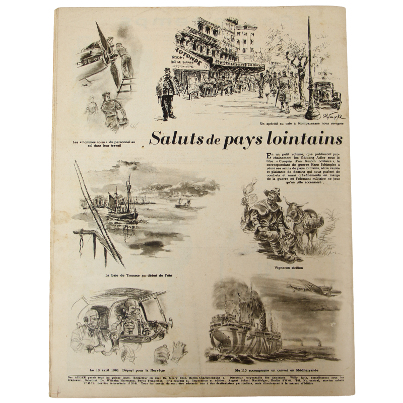 Magazine, Der Adler, 6 avril 1943, édition française