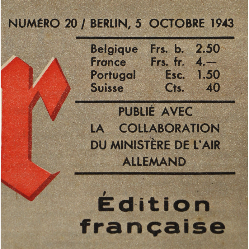 Magazine, Der Adler, 5 octobre 1943, édition française