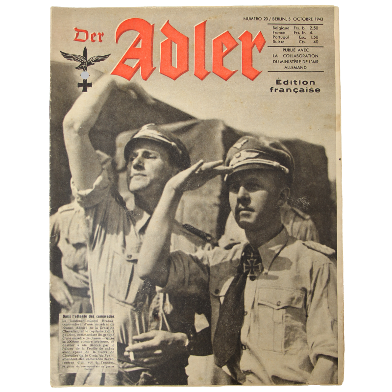 Magazine, Der Adler, 5 octobre 1943, édition française