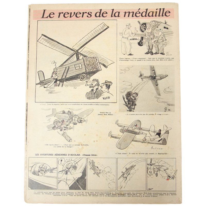 Magazine, Der Adler, 5 octobre 1943, édition française