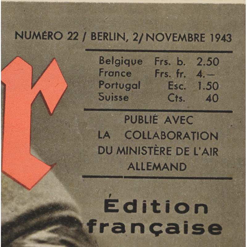 Magazine, Der Adler, November 2, 1943, French Edition