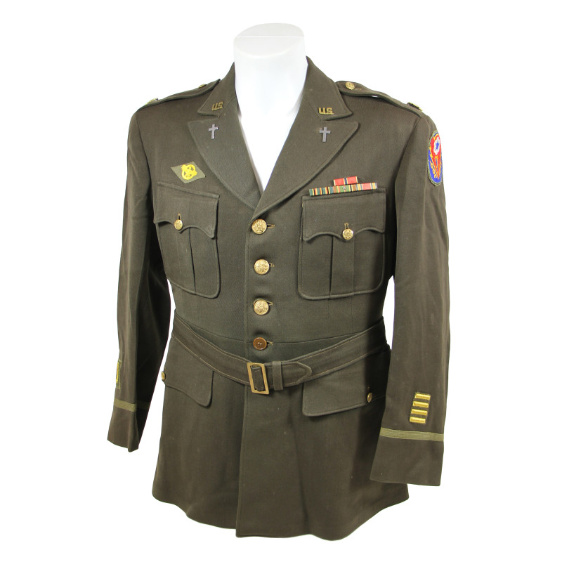 Grouping, Maj. Walter Whetsel, Chaplain, 359th Engineer General Service Regt., ETO