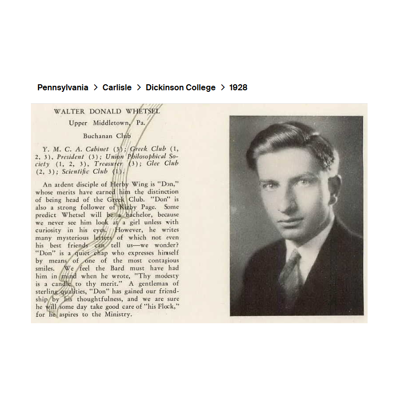 Grouping, Maj. Walter Whetsel, Chaplain, 359th Engineer General Service Regt., ETO