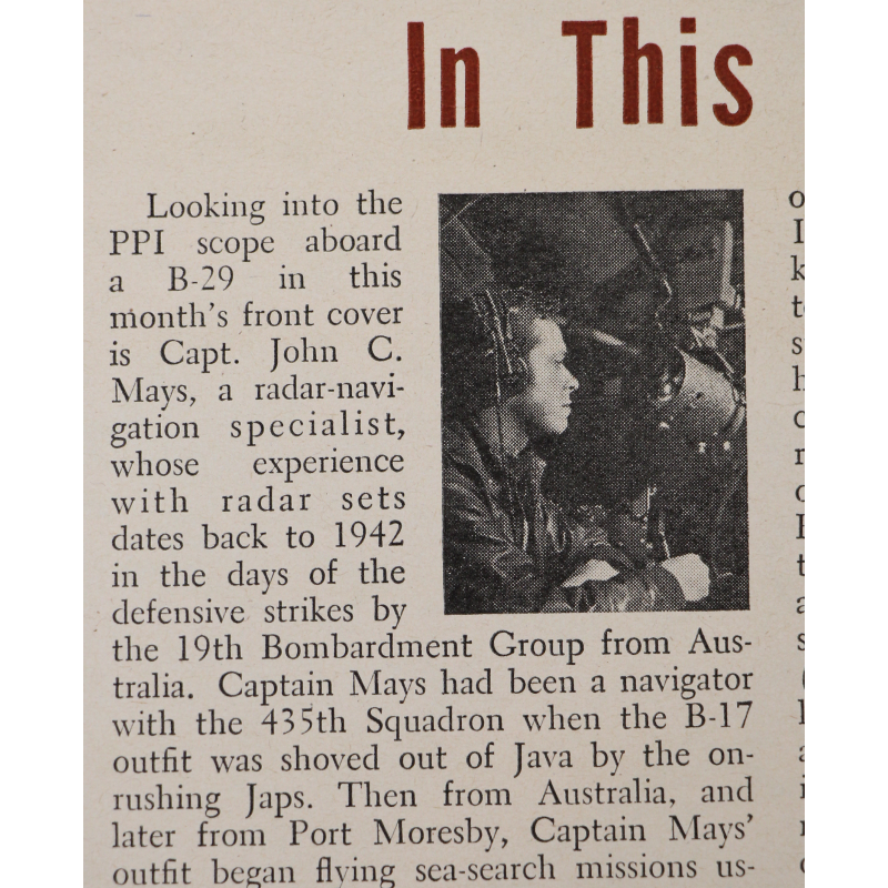 Magazine, AIR FORCE, octobre 1945