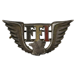 Insigne, FFI, Forces Françaises de l'Intérieur, Arthus Bertrand, numéroté