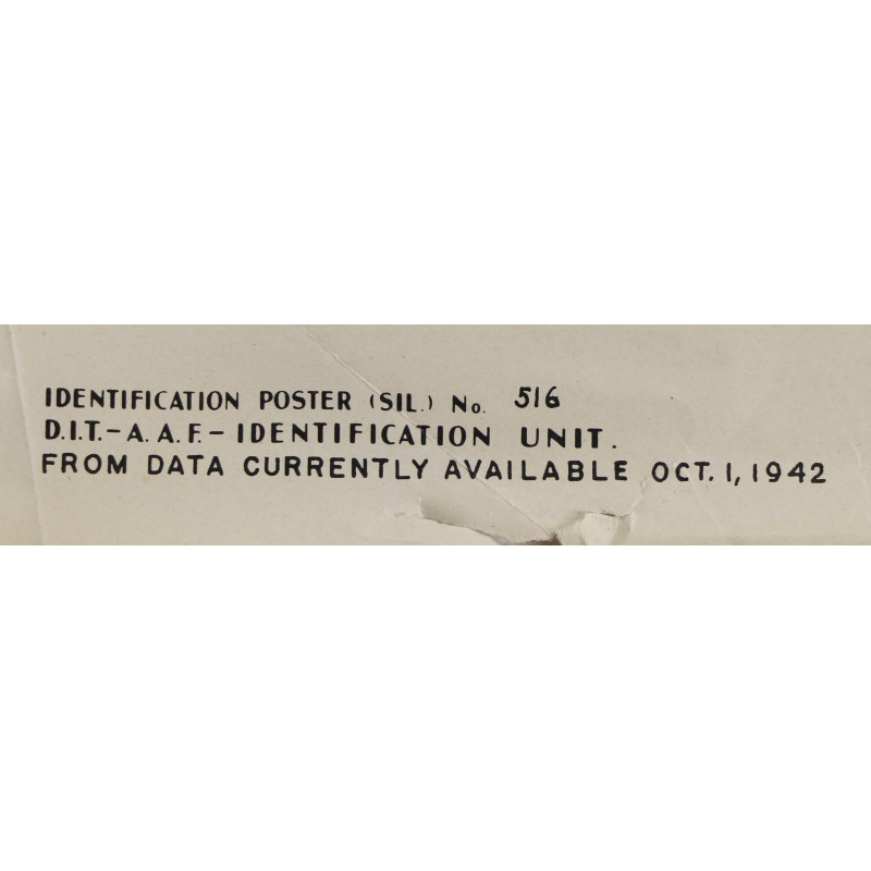 Poster d'identification, C-47 Skytrain, USAAF, 1942
