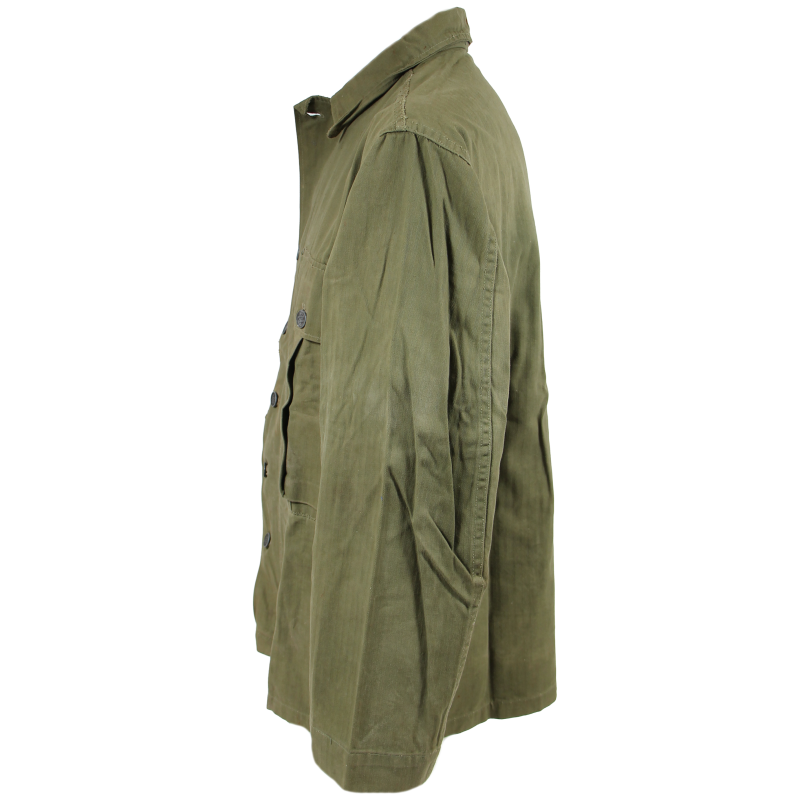 Jacket, Herringbone Twill, US Army, CC2-Impregnated, Pfc. Louis Seifert, Co. K, 116th Inf. Regt., 29th Infantry Division, ETO