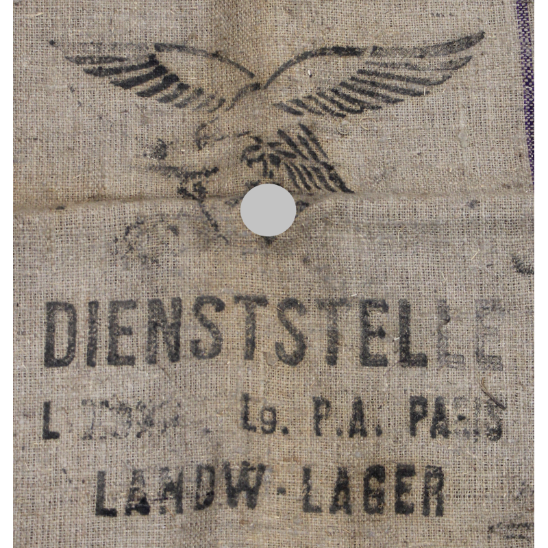 Sack, Flour, German, DIENSTSTELLE, Landw. Lager, Luftwaffe
