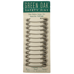 Épingles à nourrice, sacoche médicale, Green Oak, DELONG H. & E. CO.