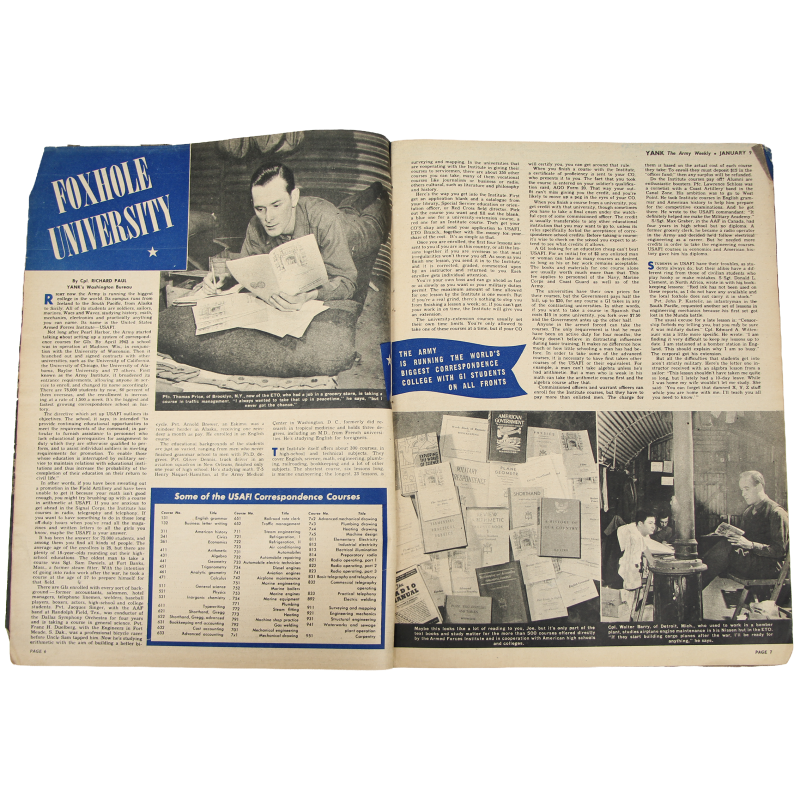 Magazine YANK, British Edition, 9 janvier 1944
