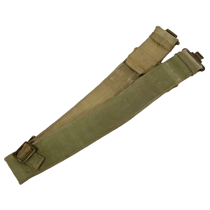 Ceinturon britannique en web, Pattern 1937, M.W. & S. LTD. 1944 /I\, blancoté
