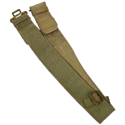 Ceinturon britannique en web, Pattern 1937, M.W. & S. LTD. 1944 /I\, blancoté