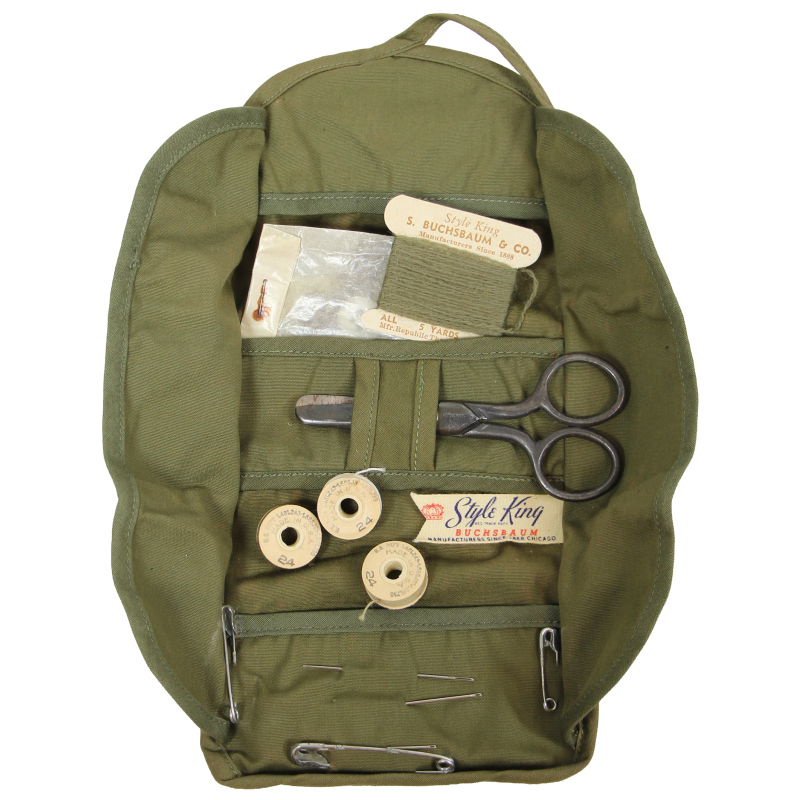 Trousse de couture, Style King, US Army, avec accessoires