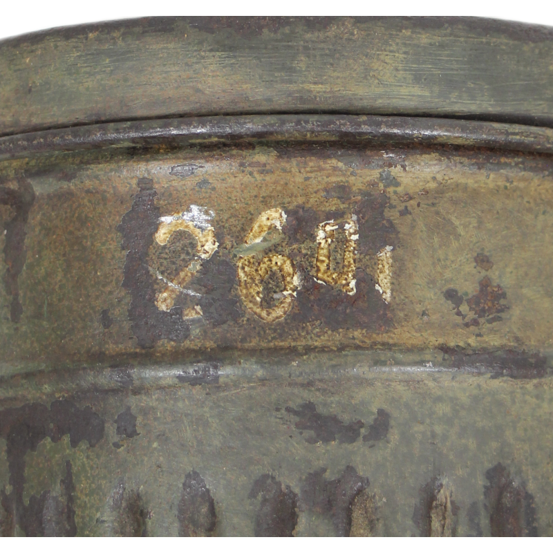 Mask, Gas, M38, German, 1942, with Canister, 1940, Named, Camouflage, Three-Tone