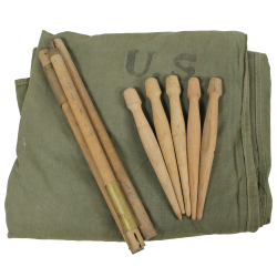 Demi-toile de tente, 2e type, US Army, UPDIKE AWNING CO. 1945