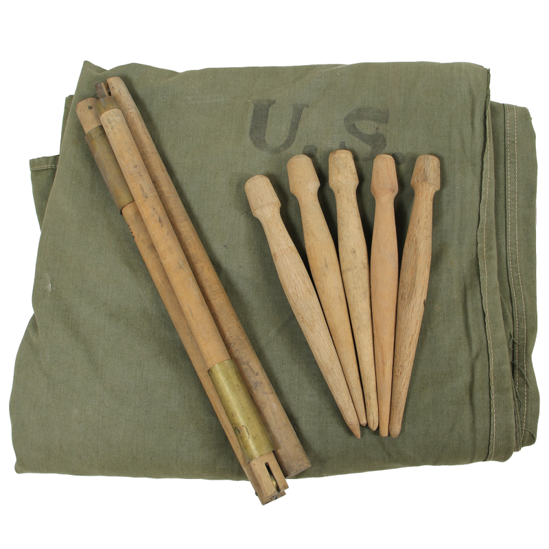 Demi-toile de tente, 2e type, US Army, UPDIKE AWNING CO. 1945