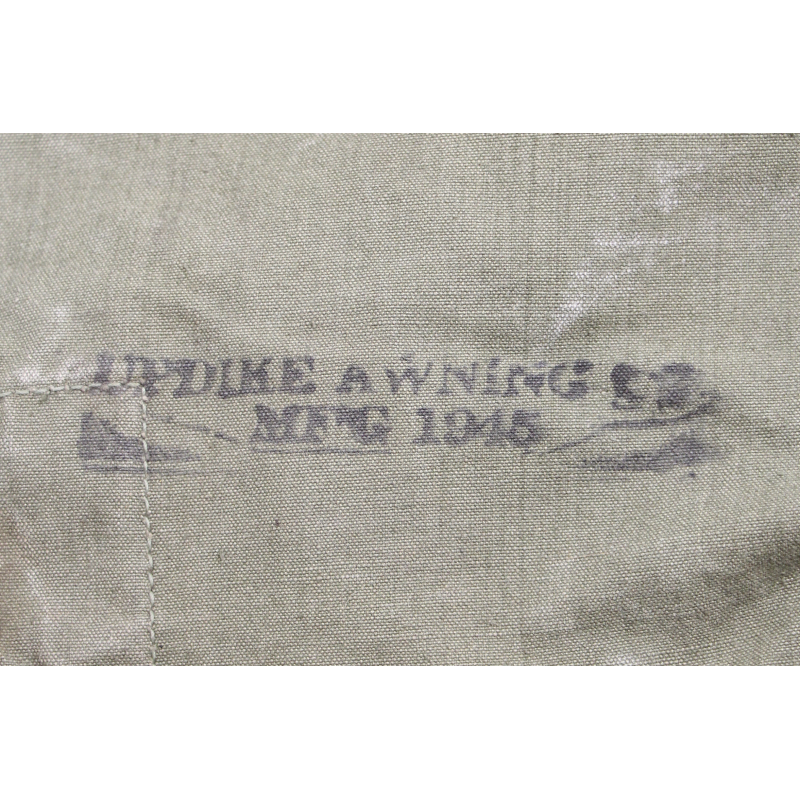 Demi-toile de tente, 2e type, US Army, UPDIKE AWNING CO. 1945
