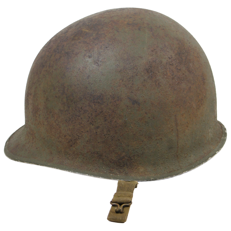 Casque M1, pattes fixes, 1st Infantry Division, liner Firestone, Normandie