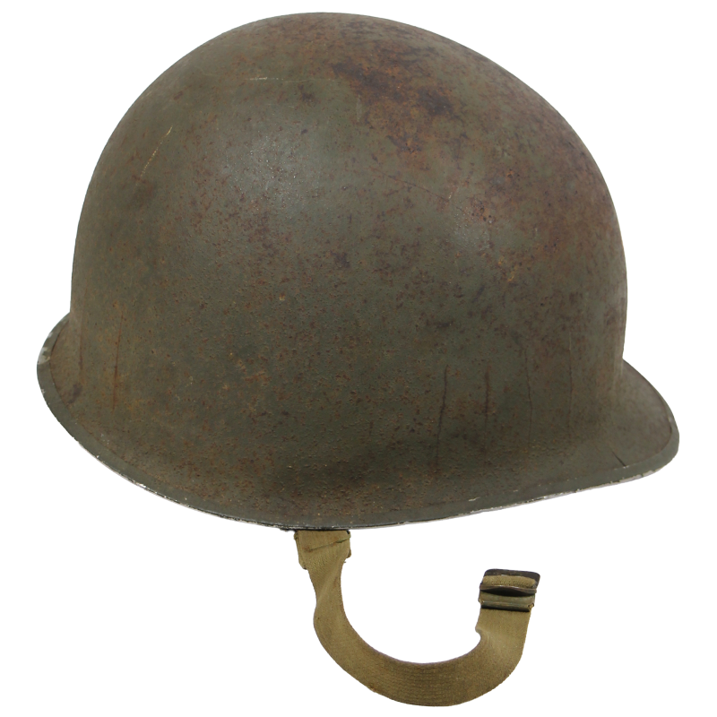 Casque M1, pattes fixes, 1st Infantry Division, liner Firestone, Normandie