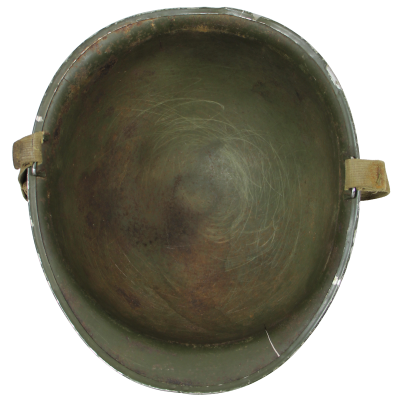Casque M1, pattes fixes, 1st Infantry Division, liner Firestone, Normandie