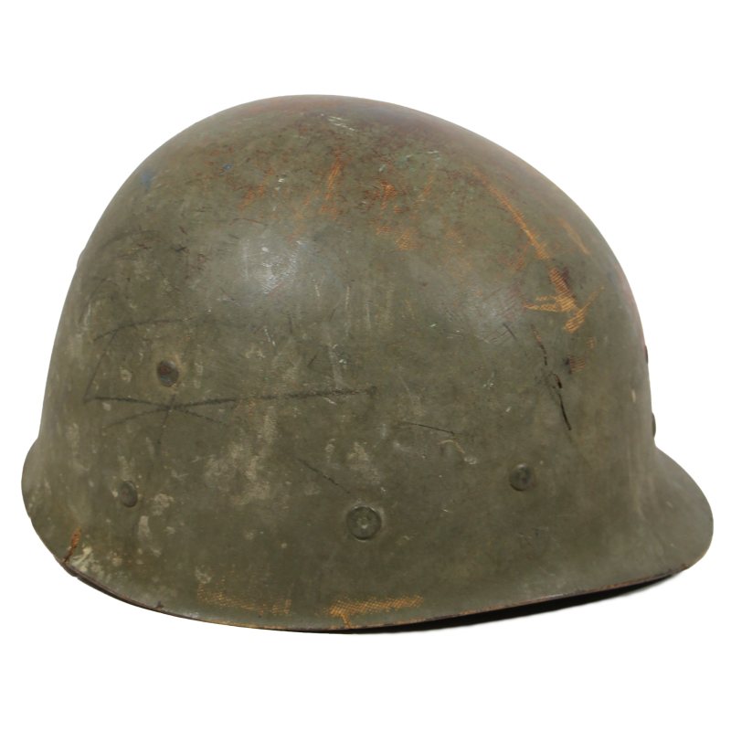 Helmet, M1, Fixed Loops, 1st Infantry Division, Firestone Liner, Normandy