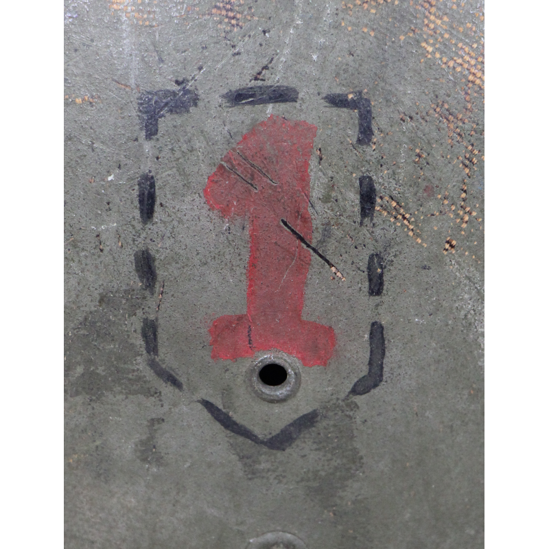 Casque M1, pattes fixes, 1st Infantry Division, liner Firestone, Normandie