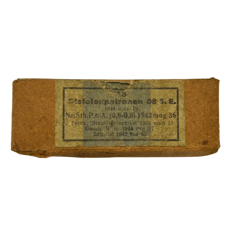 Box, Cartridge, Pistol, German, 9mm, 1944