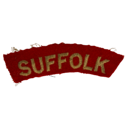 Titre d'épaule, The Suffolk Regiment, D-Day, bordé