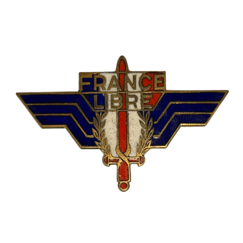 Insigne métallique, France Libre, à épingle