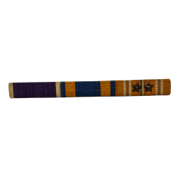 Rubans de décoration, Purple Heart, Air Medal, Asiatic-Pacific Campaign, 2 étoiles, à épingle