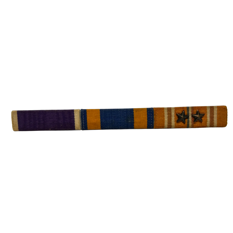 Rubans de décoration, Purple Heart, Air Medal, Asiatic-Pacific Campaign, 2 étoiles, à épingle