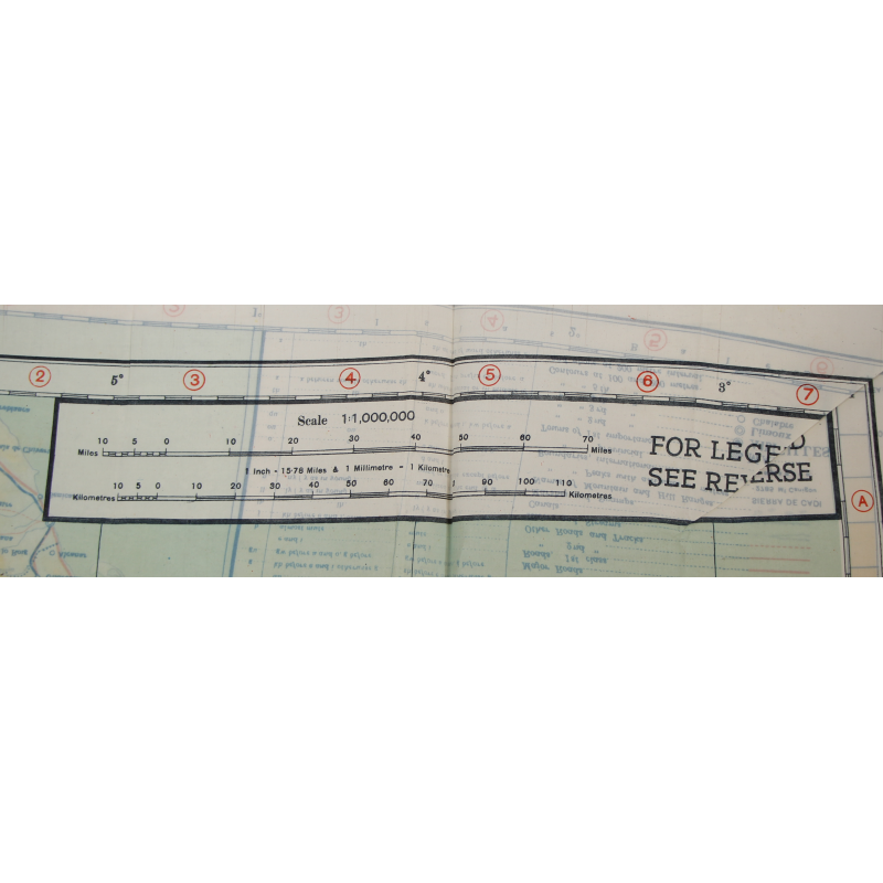 Carte d'évasion en soie, Péninsule ibérique, 1943, RAF & USAAF, état neuf