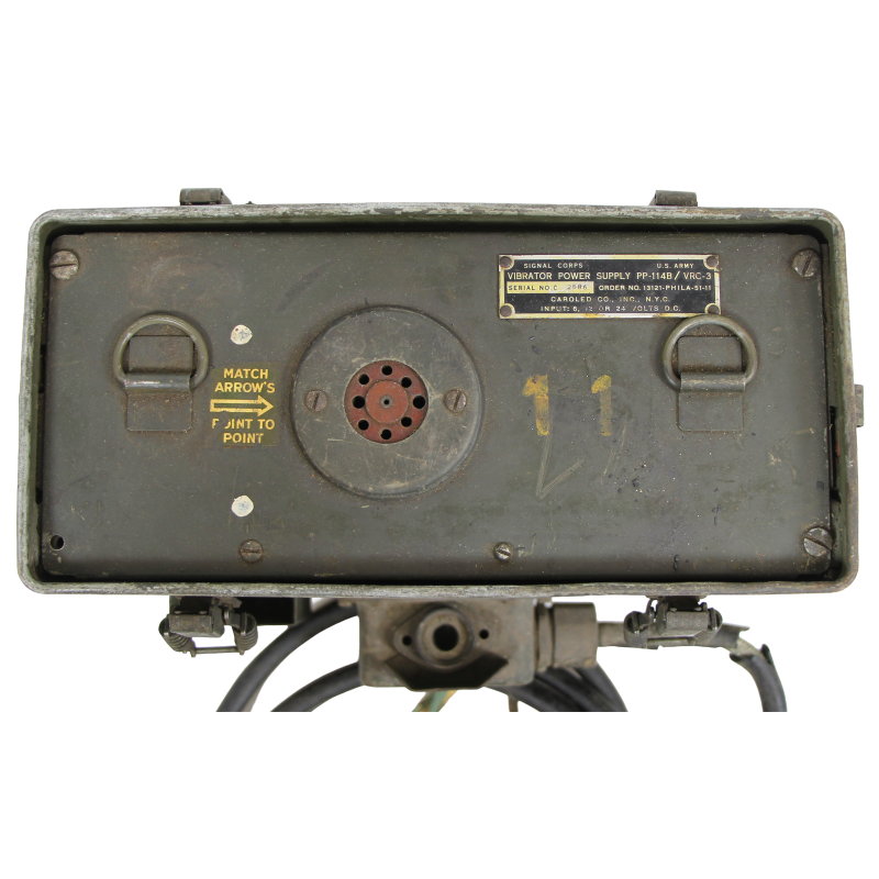 Alimentation, vibrateur, PP-114B/VRC-3, pour émetteur-récepteur BC-1000 (SCR-300), 1951
