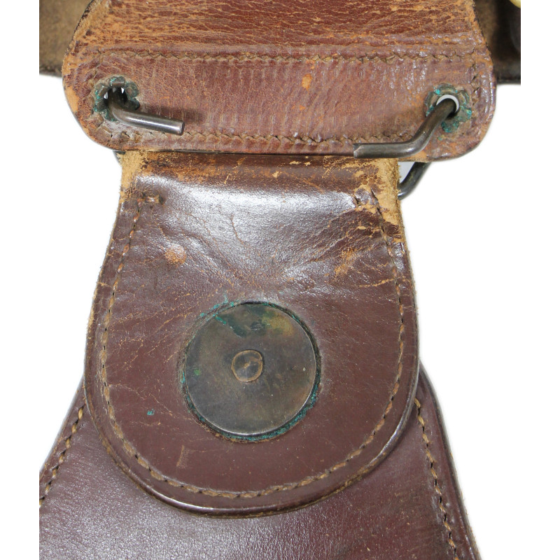 Baudrier en cuir, Military Police, US Army, complet et nominatif