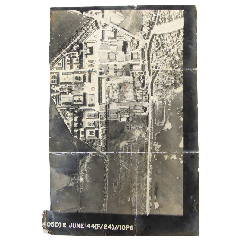 Photographie, reconnaissance aérienne, 2 juin 1944, 82nd AB, Picauville, Normandie