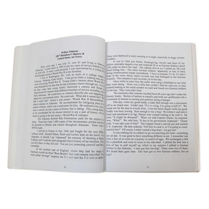 Livre, The 250th Field Artillery Men Remember World War II