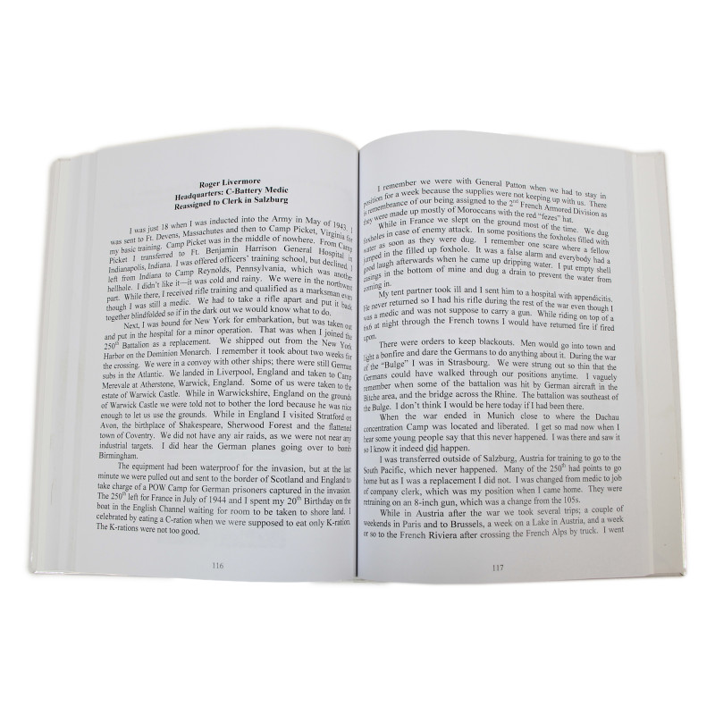 Book, The 250th Field Artillery Men Remember World War II