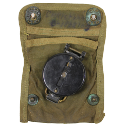 Boussole de marche, W.& L.E. GURLEY, avec pochette imprégnée, nominative