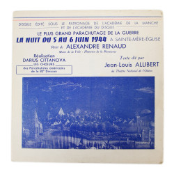Disque, 33 tours, La nuit du 5 au 6 juin 1944 à Sainte-Mère-Église, 1972