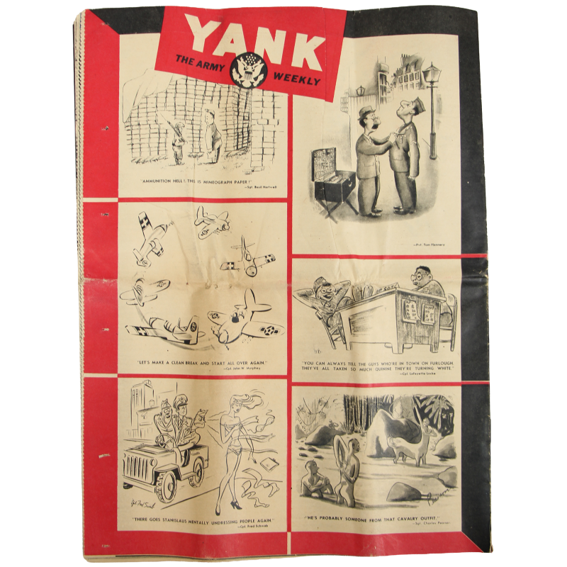 Magazine, YANK, British Edition, August 13, 1944, 'Yank Tanks Storm St. Lô'