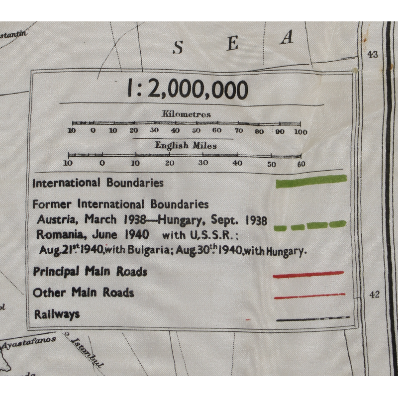 Map, Escape, Silk, MI 9, Balkans, 1940