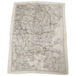 Carte d'évasion en soie, MI 9, Balkans, 1940