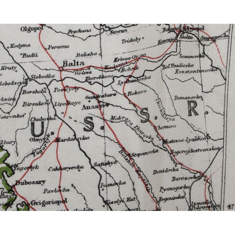 Carte d'évasion en soie, MI 9, Balkans, 1940