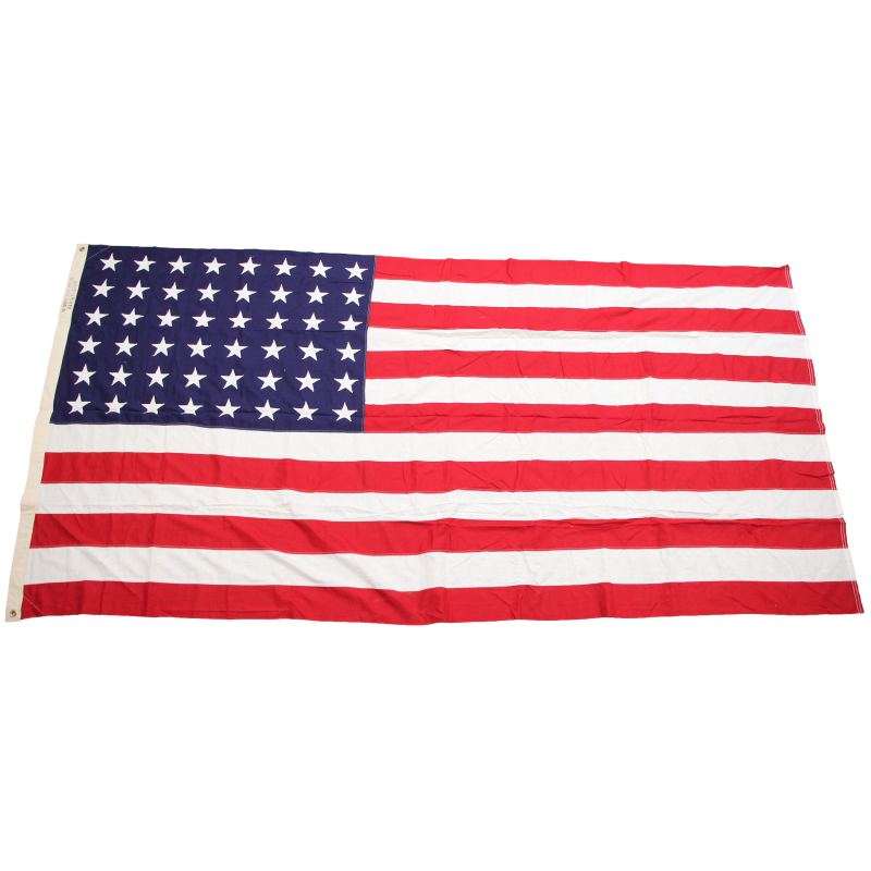 Drapeau US, 48 étoiles brodées, PACE CORPORATION, 152 x 290 cm