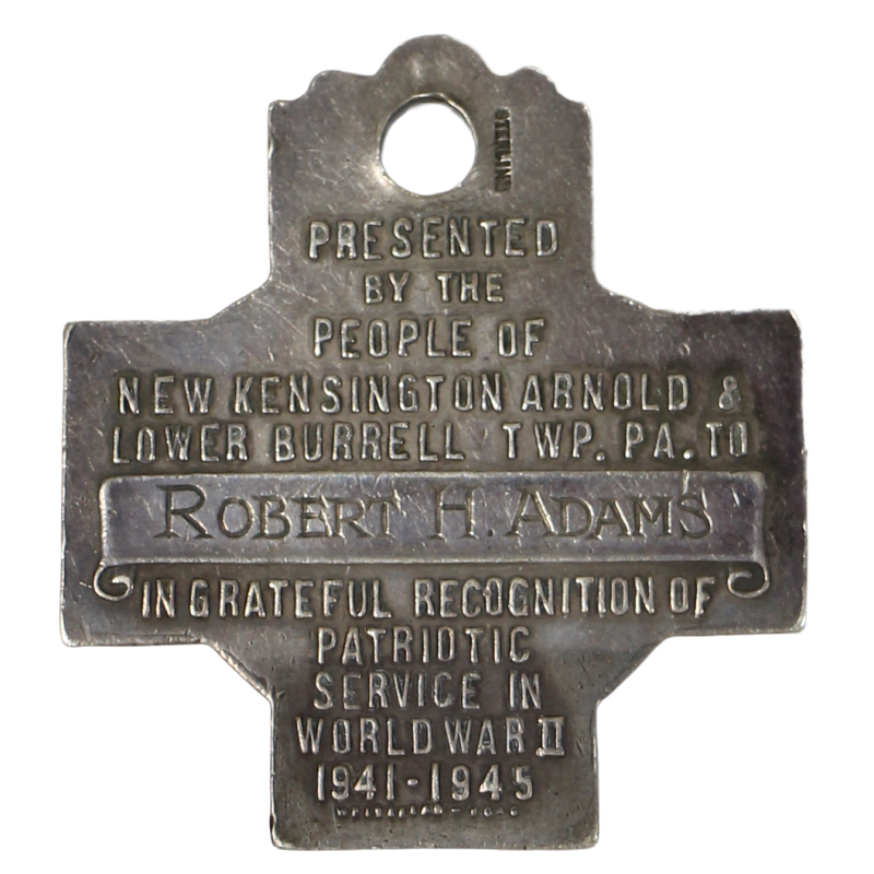 Medal, Commemorative, Robert Adams, UNITED STATES FORCES, 1941-1945, Sterling