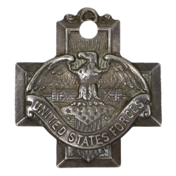 Médaille commémorative, Robert Adams, UNITED STATES FORCES, 1941-1945, Sterling