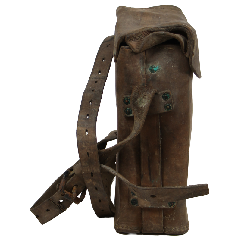 Téléphone de campagne EE-8-B, Signal Corps, avec sacoche en cuir