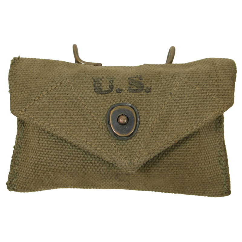 Pochette à pansement M-1942, INDEPENDENT AWNINGS 1945, avec pansement Carlisle